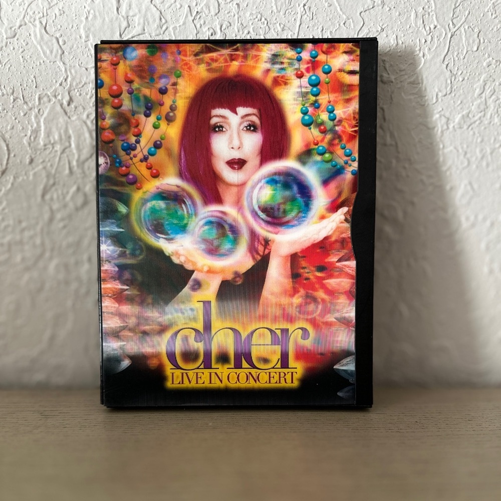 Vibrant Red and Yellow Psychedelic Poster with Floating Elements